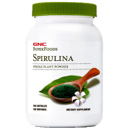 Gnc SuperFoods Spirulina Whole Plant Powder Capsules – 100 Capsules image