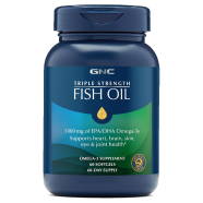 Gnc Triple Strength Omega 3 Fish Oil 1000mg - 60 Softgels image