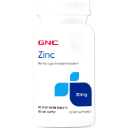Gnc Zinc 30mg Tablets 100Pcs image