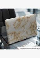 DDecorator Golden Orange Marble Texture Laptop Sticker - (LSKN2010)