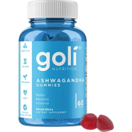 Goli Nutrition Ashwagandha Gummy, Mixed Berry, 60 Gummies (USA) image