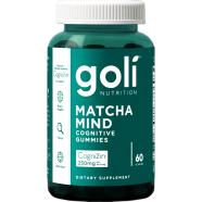 Goli Nutrition Matcha Mind Cognitive Gummies 250mg Cognizin 60 Gummies image