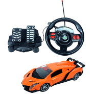 Gravity Sensor Suspension Control XF 1:16 Emulation Accelerated Control Steering Wheel Four-Way Wireless Remote Control Car(xf_27-20t_foot_orange) Orange image