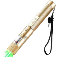 Green Rechargeable Laser Pinner Laser Light Adjustable Focus (Professional) - Golden image