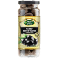 Green Swiss Garden Pitted Black Olives 340gm image