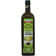 Green Swiss Garden Spanish Extra Virgin Olive Oil Glass Bottle 1Ltr image