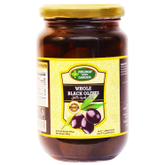 Green Swiss Garden Whole Black Olives 340gm image