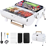 Grill Barbecue Grill Camping Grilling Meat Holder Rack Cooking Table image