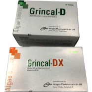 Grincal DX 600 mg, 400 IU Tablet 10's Strip image