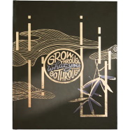 Grow Through What you go through Gold Foiled Notebook image