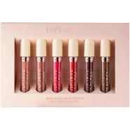 HANDAIYAN Rose Matte Liquid Lipstick Set 6 Pcs image