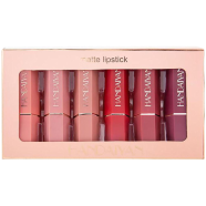 HANDIAYAN 6 Colors/Box Nude Velvet Lipstick Kit Makeup Cosmetics Cream Matte Lip Stick Set Waterproof Silky Matt Lip Balm Pencil image
