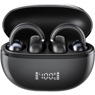 HAYLOU AirFree Ear Clip Earphones Bluetooth 5.4 AI Noise Reduction Wireless Earbuds - Black image