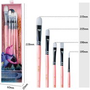 HIMI Little Bird Paint Brushes Set 5 Pcs for Acrylic Oil Gouache Paint image