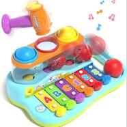 HOLA Baby Toys Three color ball wisdom Xylophone ,Hammering Pounding Toys Educational Ball Pound and Tap Bench Toy Xylophone image