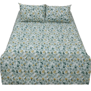 HOMETEX Bed Sheet Flower Blossom Green - CTNF1015 image