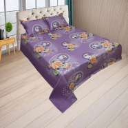 HOMETEX Ornamental Mirror Purple Bed Sheet - VIPK1078 image