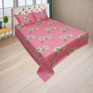 HOMETEX Yellow Daisy Bed Sheet - HTK10083 image