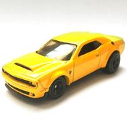 HOT WHEELS Regular Dodge – Dodge Challenger SRT Demon 8/10 Yellow Colour image