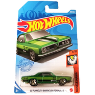 HOT WHEELS Regular – 68 Plymouth Barracuda Formulas – Green image