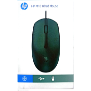 HP-M10 Wired USB Mouse with 3 Buttons High Definition 1000DPI Optical Tracking and Ambidextrous Design image