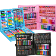 H and B Deluxe Art Set for Kids 168 Pcs image
