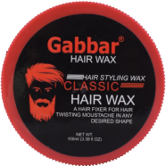 Hair Styling Wax by Gabbar Professional Hair Fixer for Twisting Moustache in Desired Shape for Men - 100 ml (Red) image