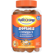 Haliborange Omega-3 and Multivitamin Softies Orange x60 image