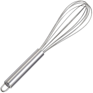 Hand Held Egg Beater Silver image