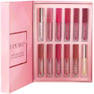 Handaiyan Non Sticky Matte Finish Liquid Lipstick Set 12Pcs image