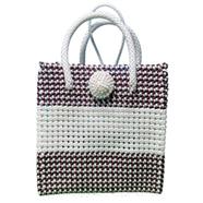 Handmade Plastic Hand Bag | Small Bag- 10x10x6 Inch image