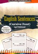 Handwriting Exercise Book: English Sentences - Cursive Font icon