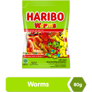 Haribo Worms Candy 80gm image