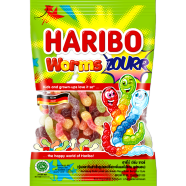 Haribo Worms Zourr Candy 80gm image