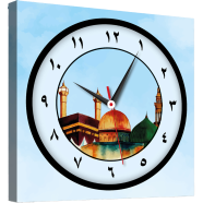Hasain Mart Arabic Calligraphy Wall Clock 12 x 20 Inch image