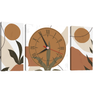 Hasain Mart Combo Wall Clock 24 x 12 Inch (Total) image