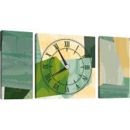 Hasain Mart Combo Wall Clock 24 x 12 Inch (Total) image