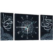 Hasain Mart Combo Wall Clock 24 x 12 Inch (Total) image