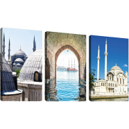 Hasain Mart Islamic Wall Canvas Combo 36 x 16 Inch (Total) image