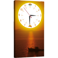 Hasain Mart Natural Wall Clock 24 x 12 Inch image