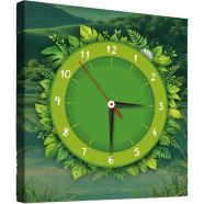 Hasain Mart Natural Wall Clock 24 x 12 Inch image