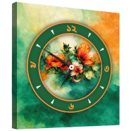 Hasain Mart Natural Wall Clock 24 x 12 Inch image