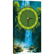 Hasain Mart Natural Wall Clock 24 x 12 Inch image