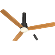Havells Elio Prime UL 1200mm 100 Percent Copper BLDC RF Remote Four Mode Ceiling Fan (Pine Wood Matte Black) image