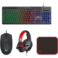 Havit KB907CM Gaming Wired Keyboard, Mouse, Headphone, Mousepad Combo (4 in 1)