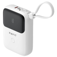 Havit PB5215 10000mah Display Power Bank With Usb-c And Lightning Cable image