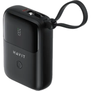 Havit PB5215 10000mah Display Power Bank With Usb-c And Lightning Cable image