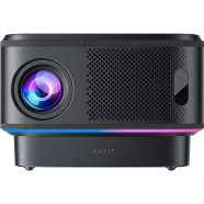 Havit PJ300 Plus (550 Lumens) 1080p Full HD Black RGB Garnet Smart Projector With Google Licensed Tv System image