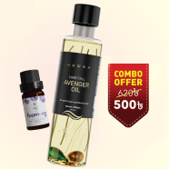 Hawaa Avanger Oil 100ml And Skin Cafe Rosemary Essential Oil Combo Buy 1 Get 1 image