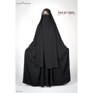 Haya Set Abaya (2 Part Set) | Black image